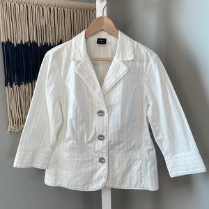 Tribal Classic Spring White Blazer/Jacket, size 10